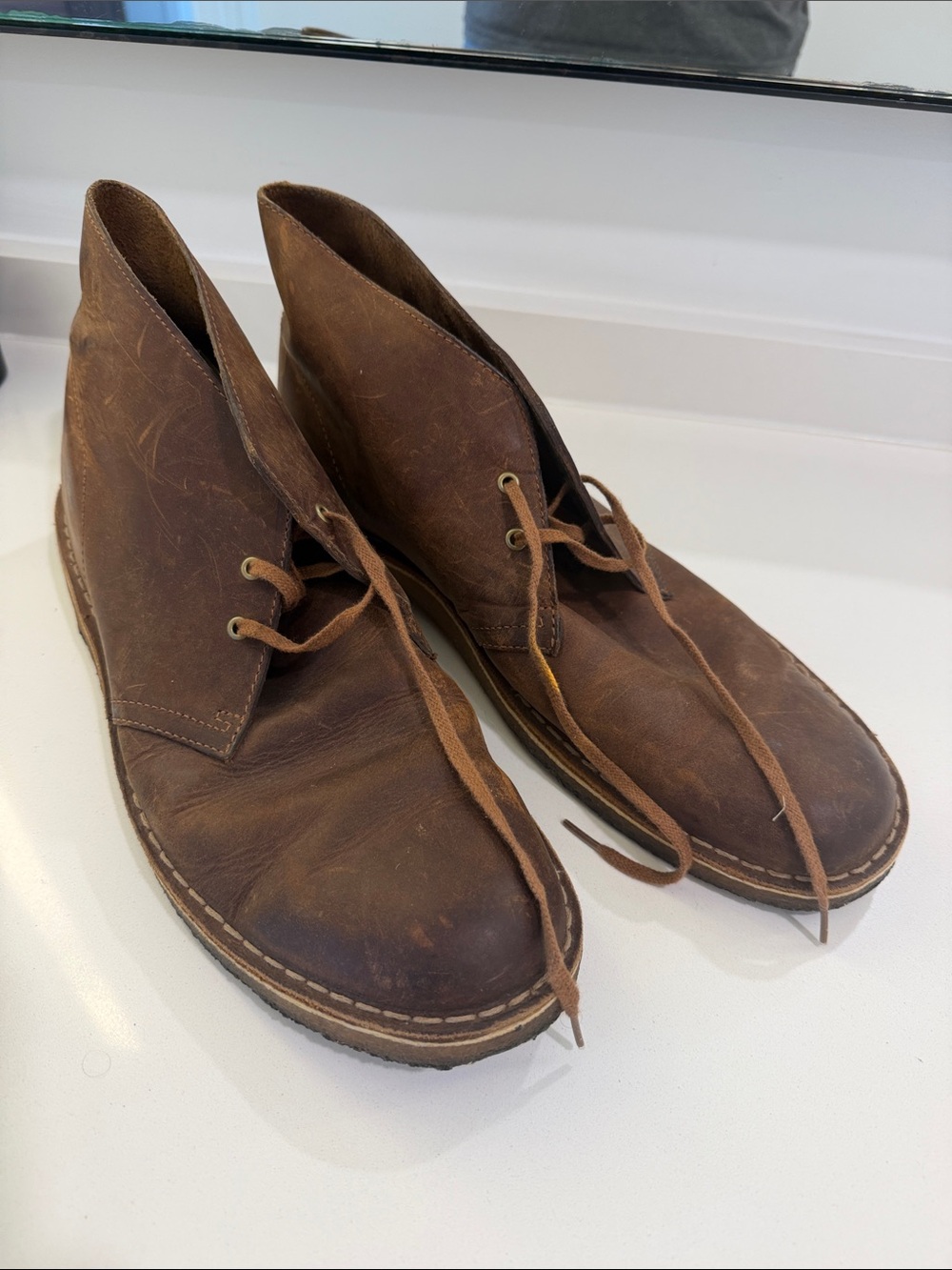 Clarks Men's Brown Leather Chukka Boots